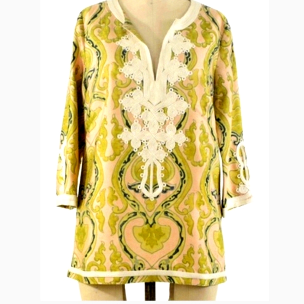 J Crew SILK Paisley Embroidered Blouse
